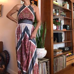 70s vintage halter dress